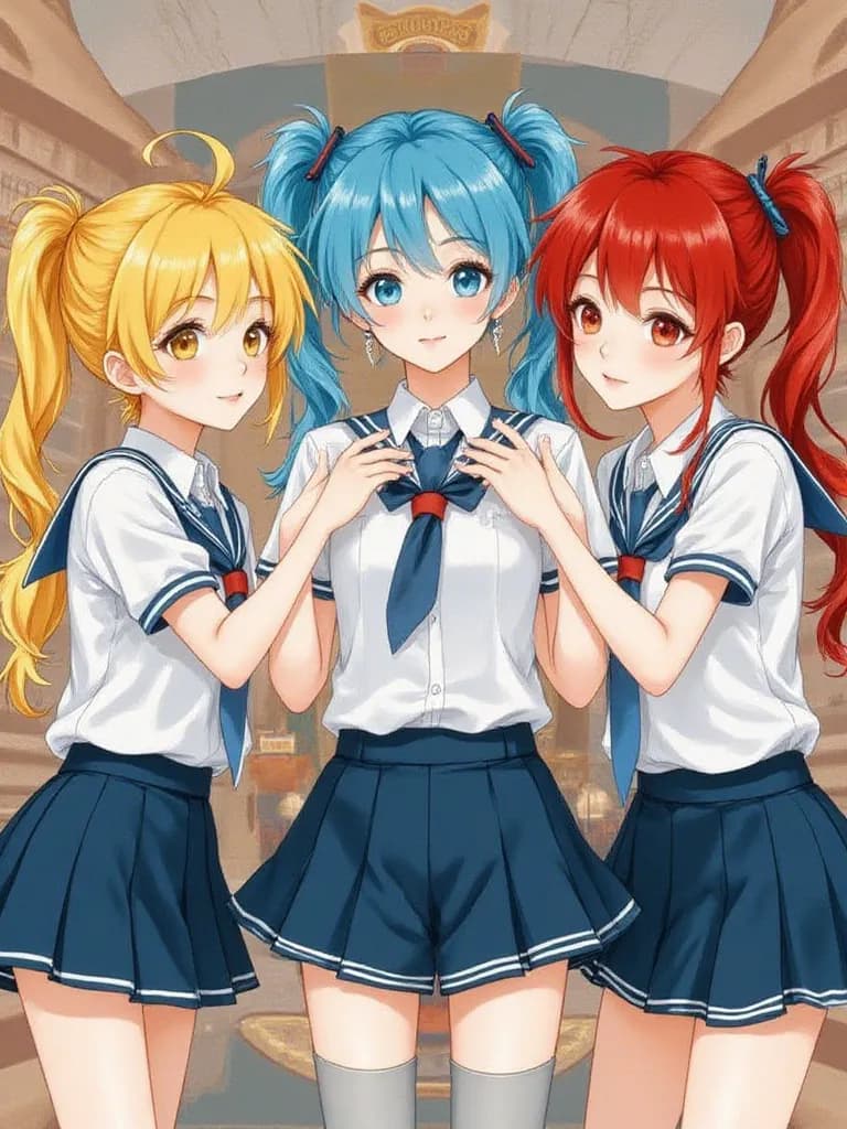 Thumbnail of Triple Baka: Hatsune Miku, Kasane Teto, and Akita Neru