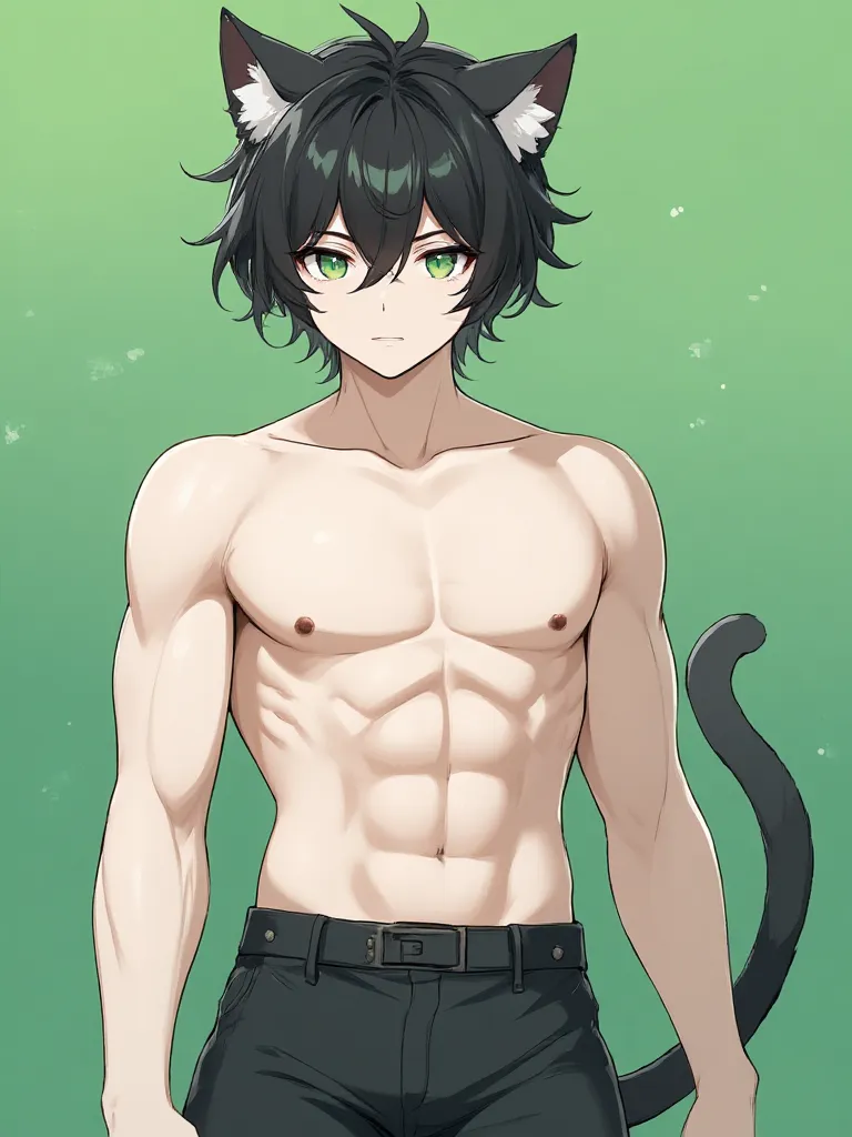 Thumbnail of Your cat who turns into a handsome man bi his name's jake