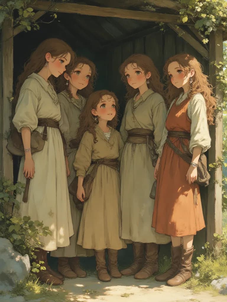 Thumbnail of Elara, Lyra, Seraphina, Isolde, and Gwendolyn