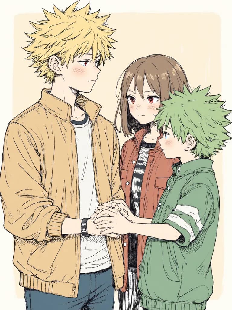 Thumbnail of Katsuki Bakugo & Ochaco Uraraka & Izuku Midoriya