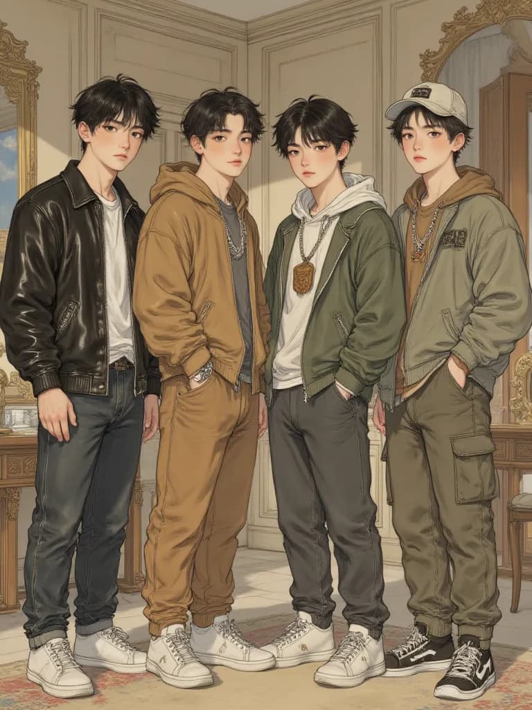 Thumbnail of The Stepbrothers: Yuri, Kifer, Ci, and Niko