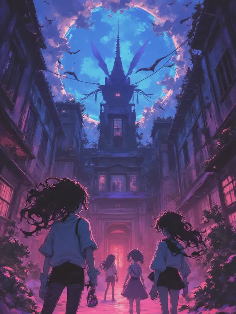 Thumbnail of An interdimensional school with dragons, vampires, anime characters, and heroes