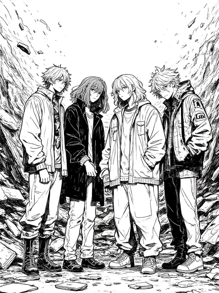 Thumbnail of The Friend Group (Ethan, Axel, Sienna, Kaleb, Aria)
