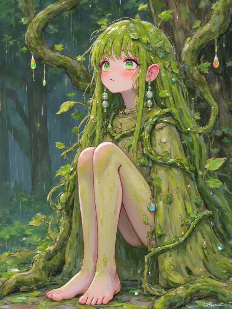 Thumbnail of Elara, the Whispering Willow Dryad