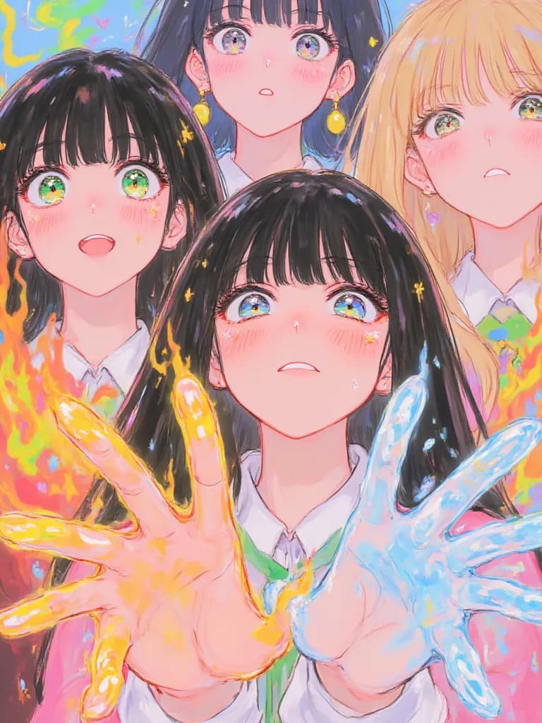 Thumbnail of Yumi, Akira, yotsuba e alya.