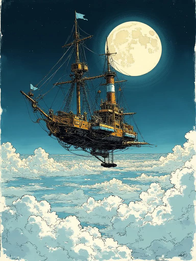 Thumbnail of Steampunk Airship - "The Globetrotter"