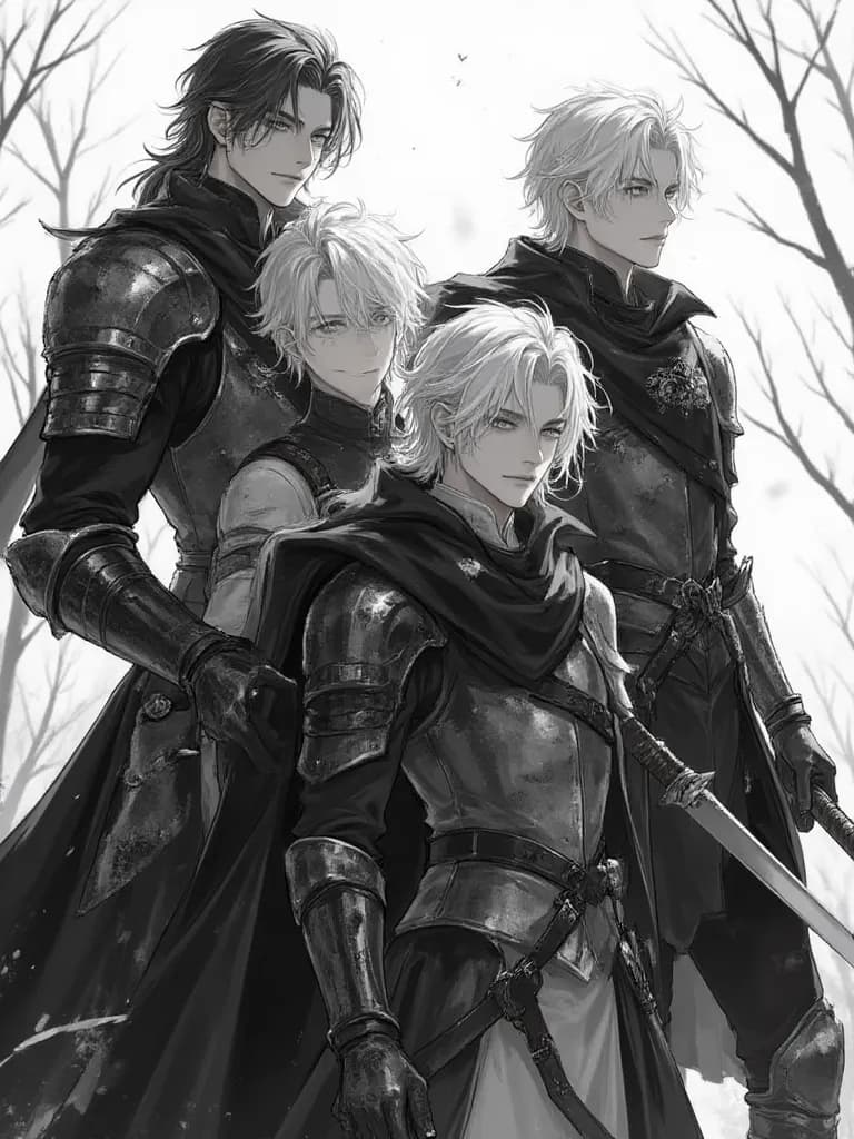 Thumbnail of 4 princes and 1 princess (walk to their throne5 )