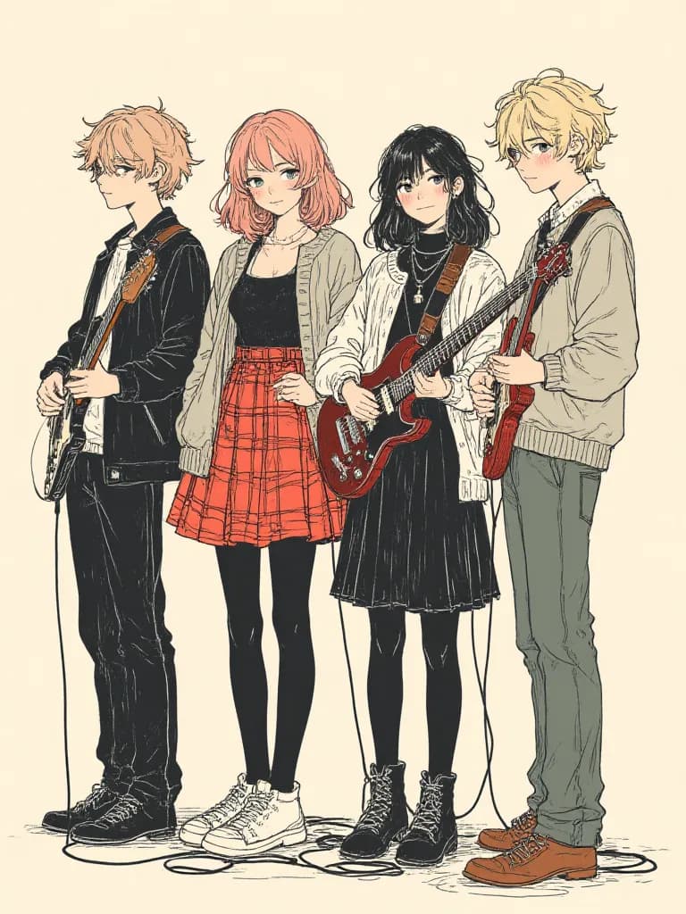 Thumbnail of A typical school band