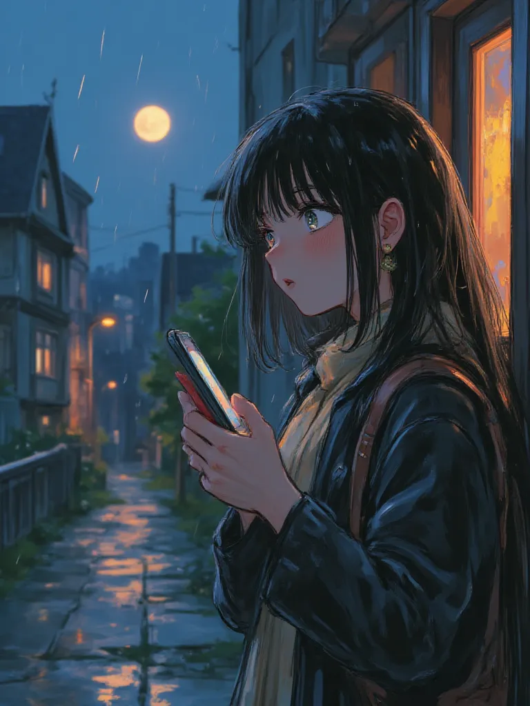 Thumbnail of ᰔ The rainy day was the first time I met her :3 ᰔ