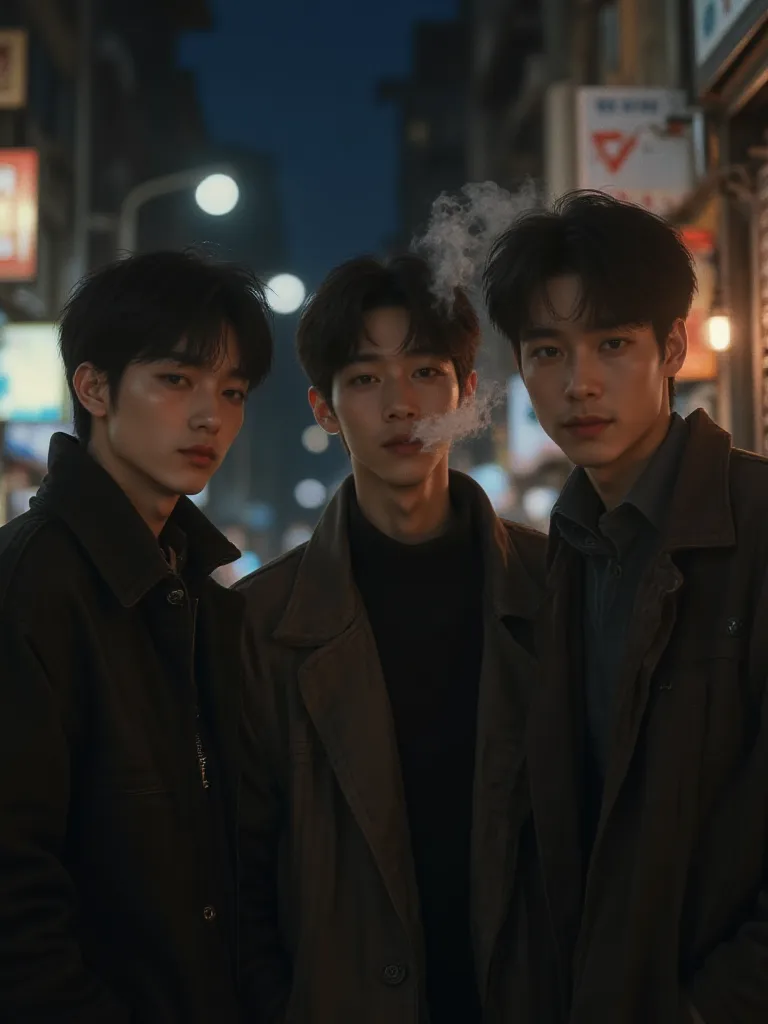 Thumbnail of 3 universitarios en un callejón desolado de Corea