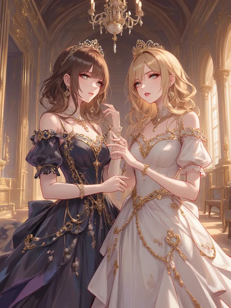 Thumbnail of Duchess Seraphina d'Arcourt and Duchess Beatrice de Valois