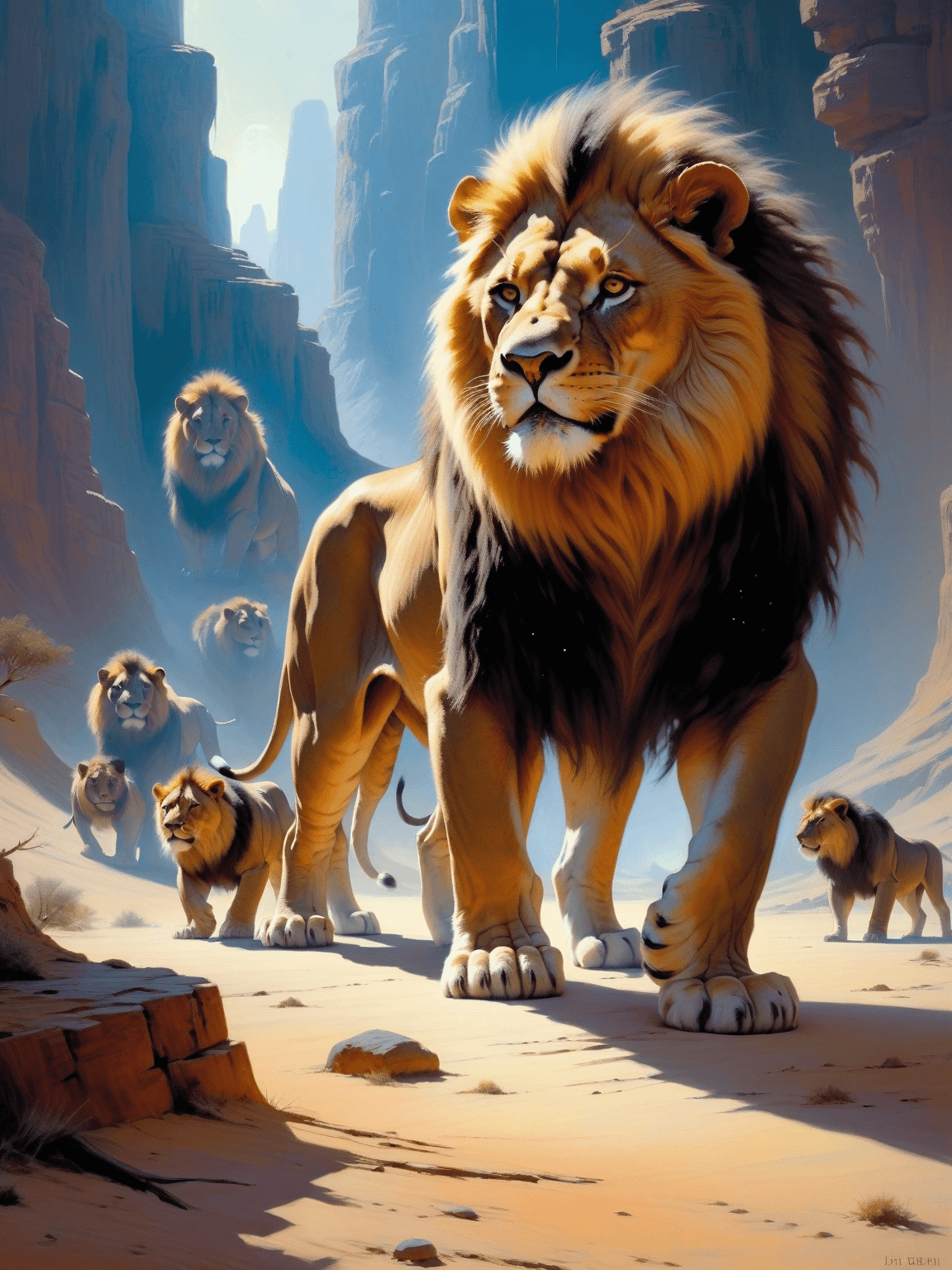Thumbnail of A truly aggressive lion named Scar