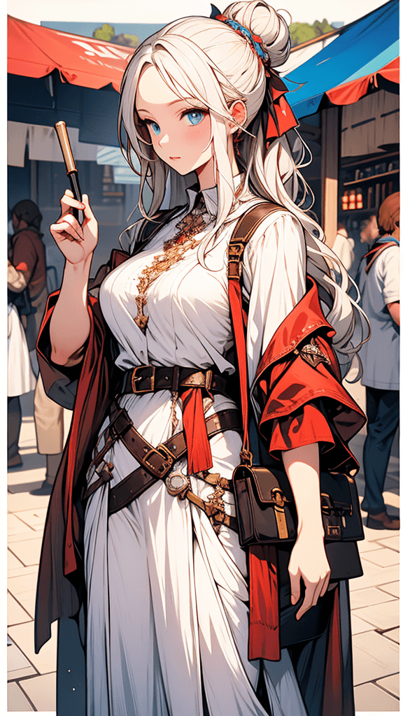 Thumbnail of Mia : Une femme de ménage en robe blanche