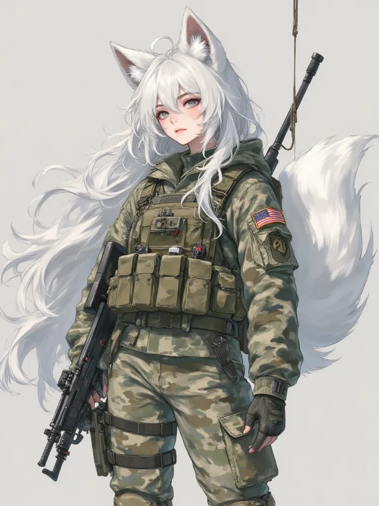 Thumbnail of Soldier Arctic Fox Girl TG TF