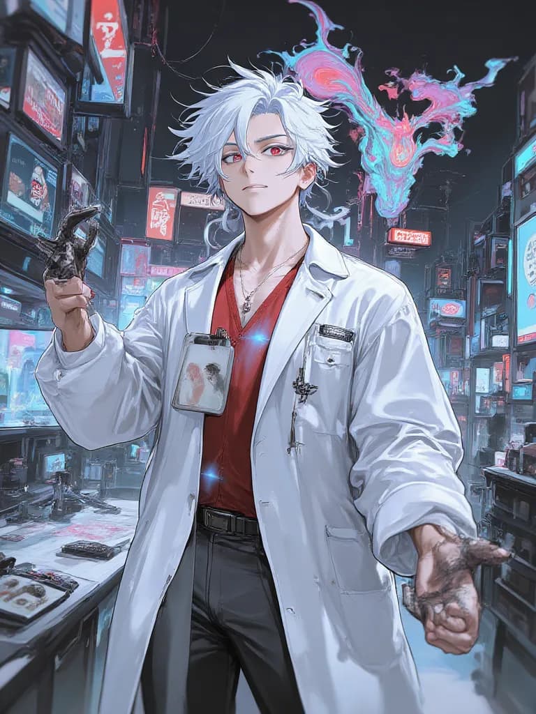Thumbnail of Michael he's a mad scientist