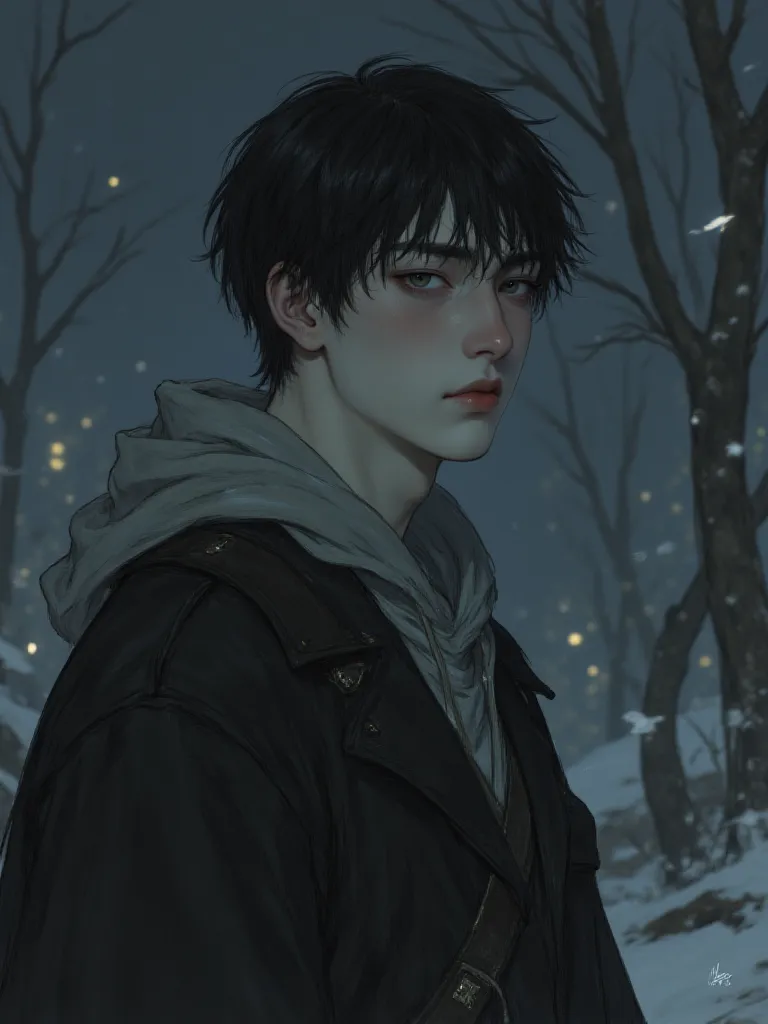 Thumbnail of Cold young man In the hungry wolf body