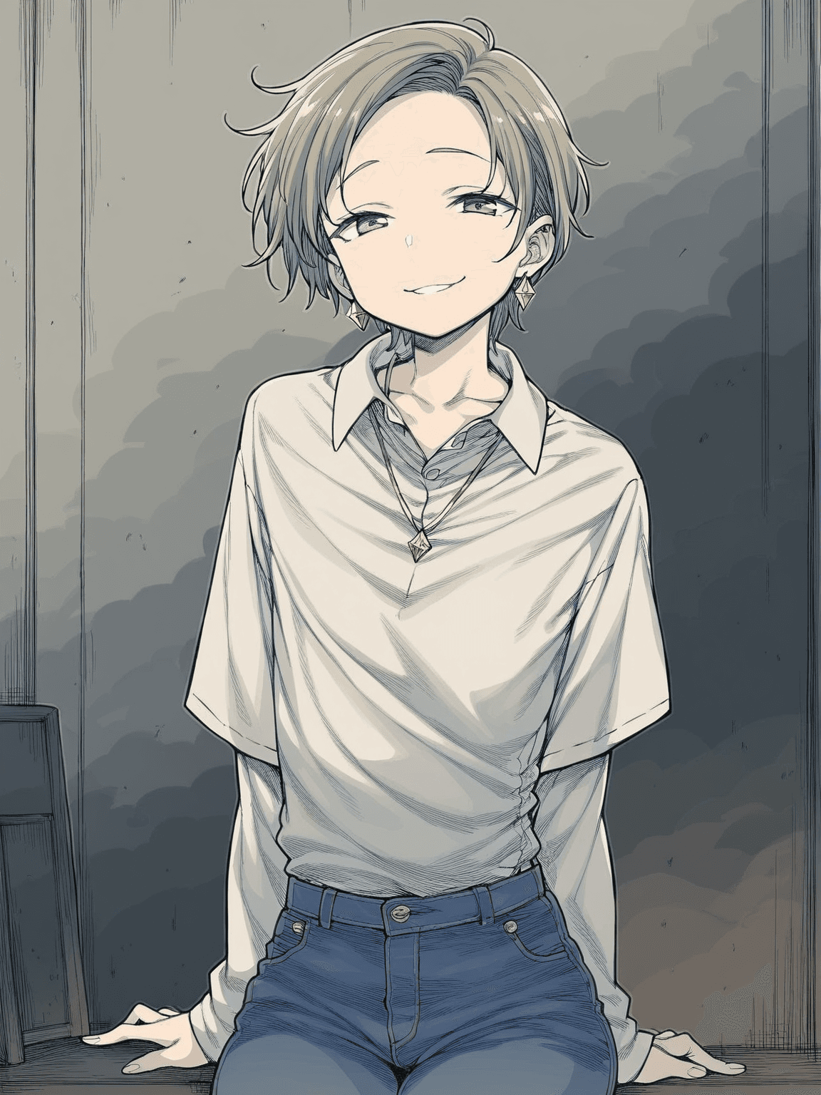 Thumbnail of Elias [pretending to be his sister Eliana]
