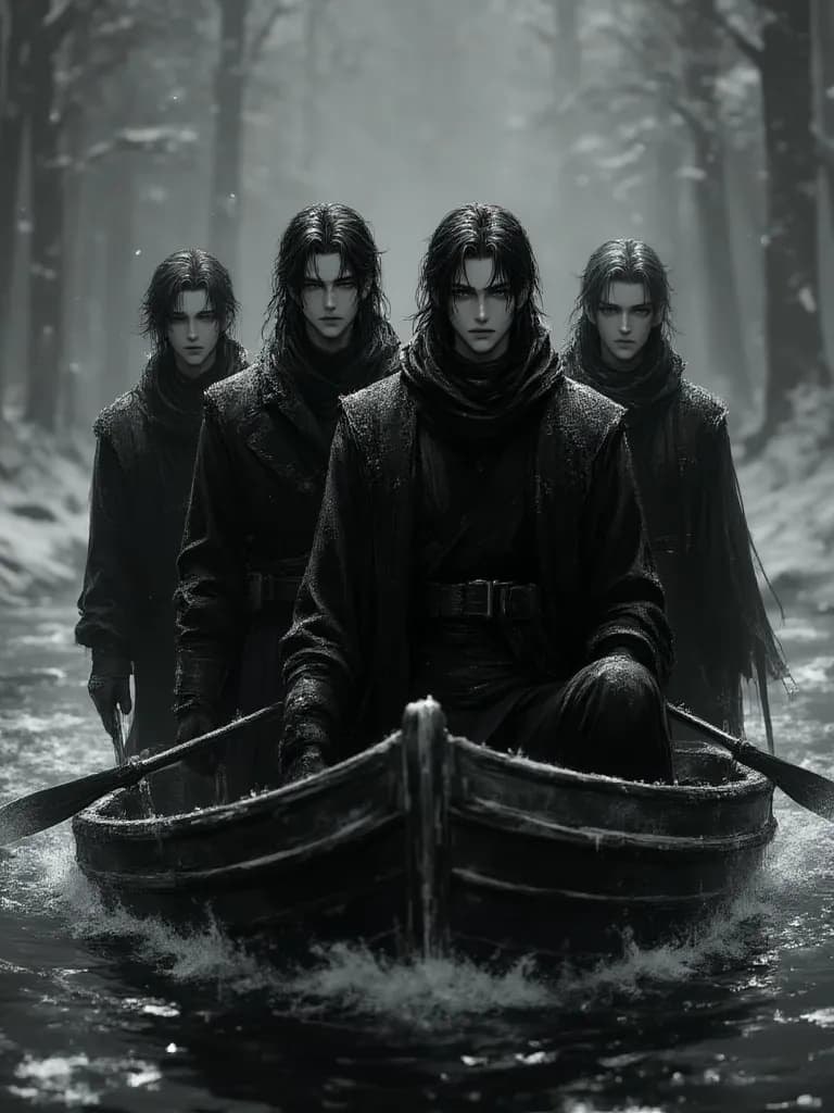 Thumbnail of El barco la serpiente Negra miedo del Norte capitán Sam , Antonio,Roger y Andrés
