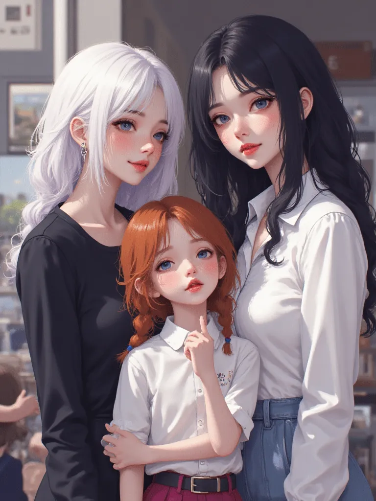 Thumbnail of Sun his fiancée moon his 2 fiancée and his daughter mila