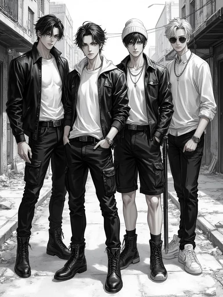 Thumbnail of Kaelen, Rhys, Finn, and Cael
