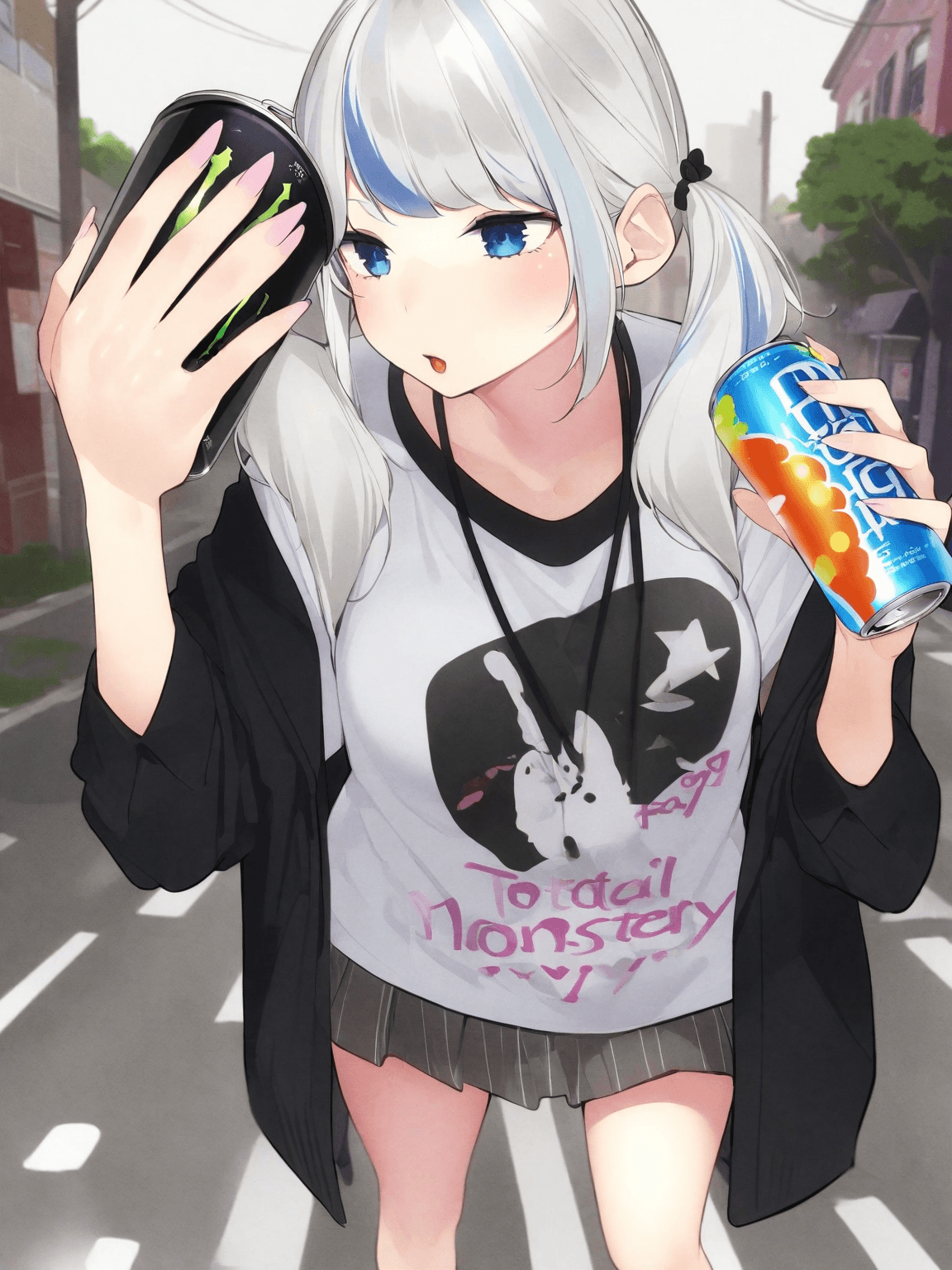 Thumbnail of Gawr Gura (highly addicted to monster energy and a retired v-tuber)
