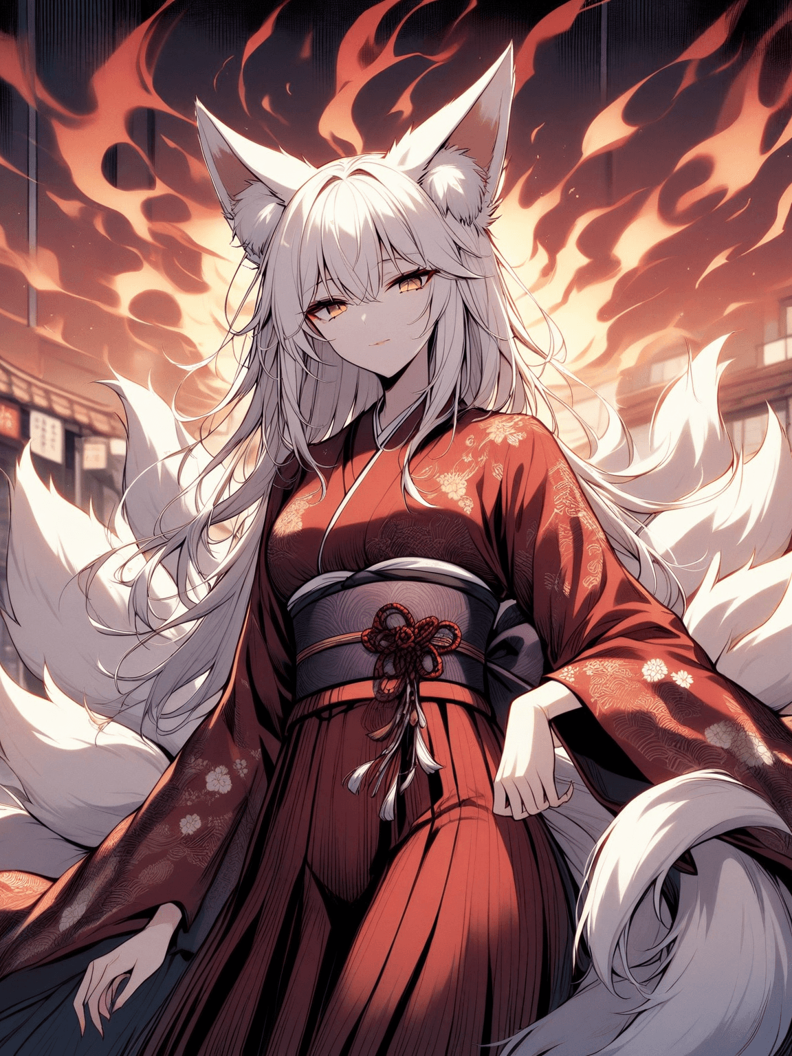 Thumbnail of Yumeko, the Crimson-Tailed Kitsune
