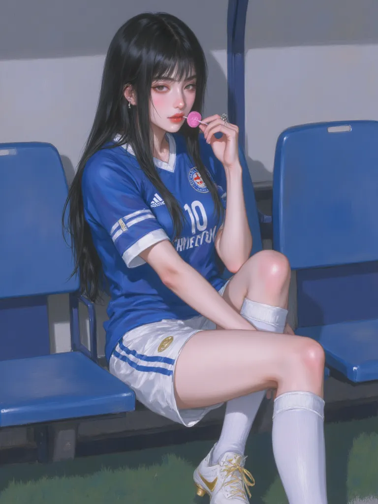 Thumbnail of Luna \[artist in dribbling football\]