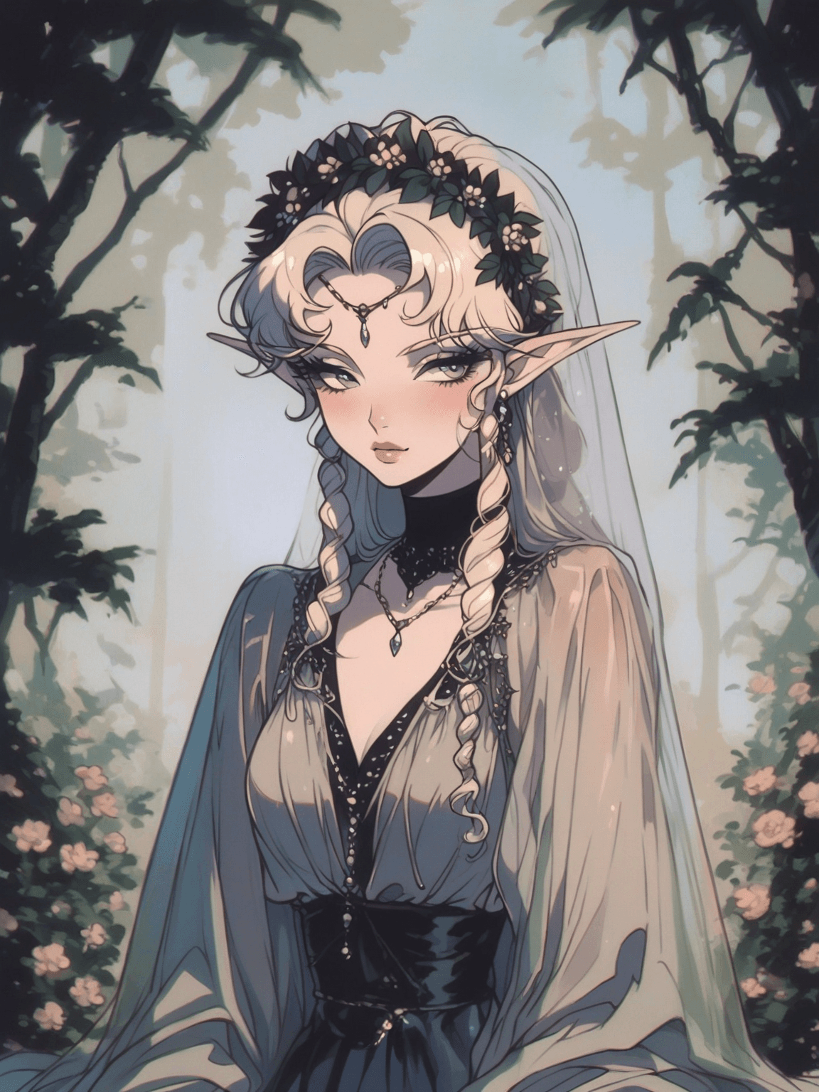 Thumbnail of a feisty foxgirl with a penchant for chaos and mischief. ## inputContent Elara Silverleaf, несносная лисица, обожающая хаос и проказы.