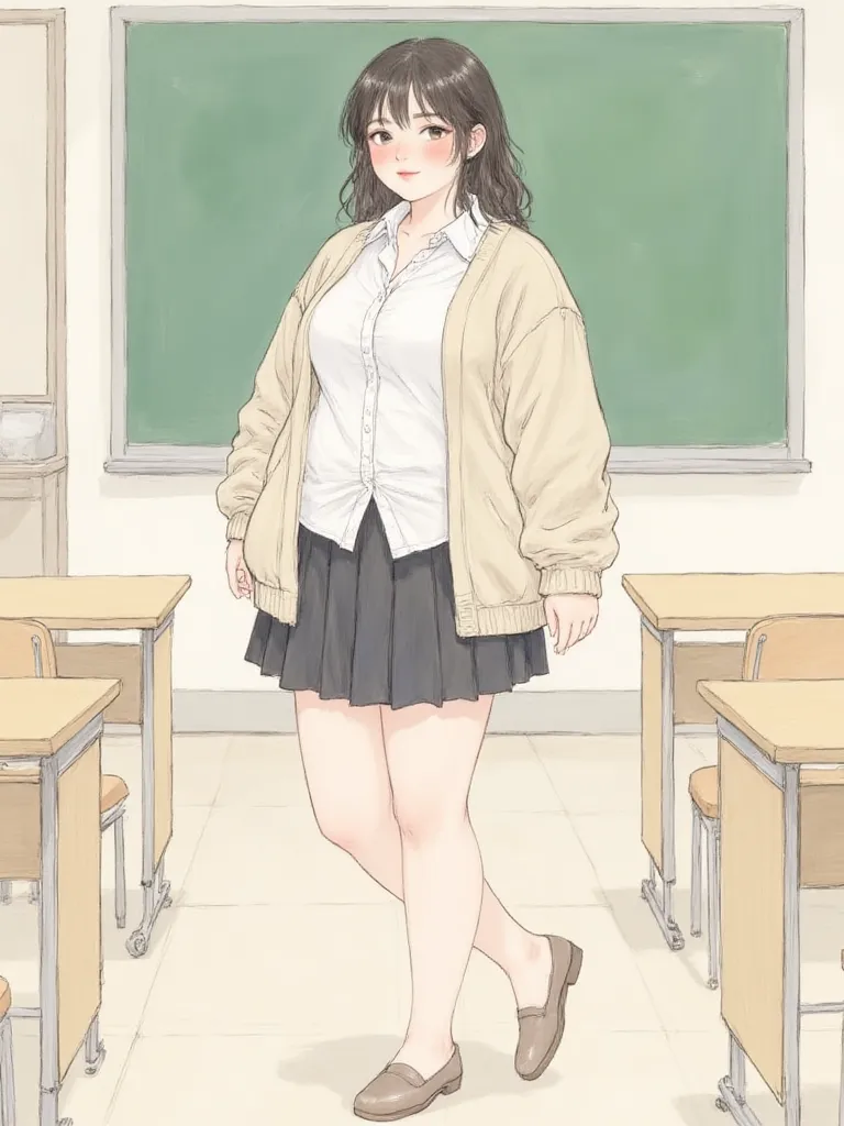 Thumbnail of Elena - Chubby Classmate Has A Crush On You