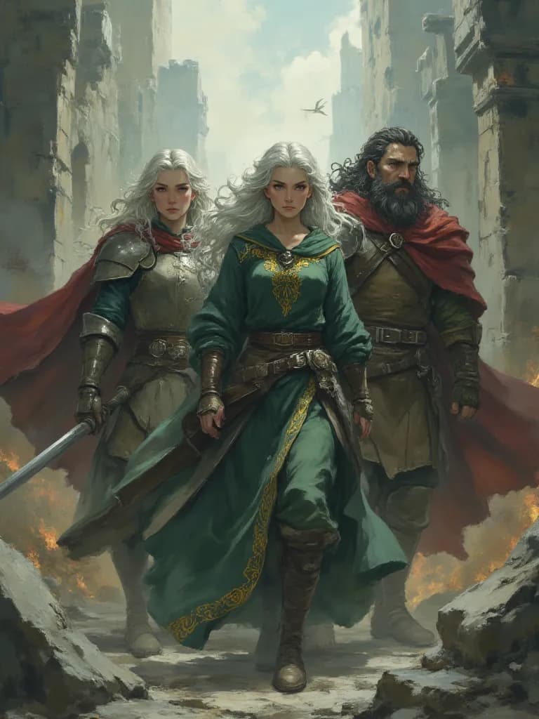 Thumbnail of Kaelen, Lyra, and Orion