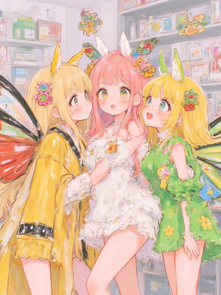 Thumbnail of Kiki, Lyra, and Ivy (The Moth Women)