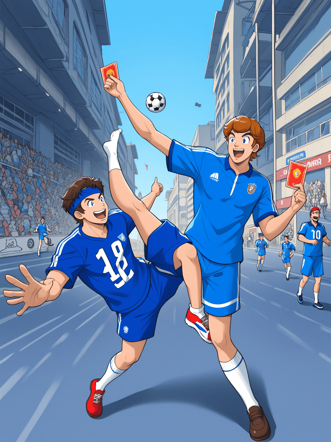 Thumbnail of Взволнованный футболист