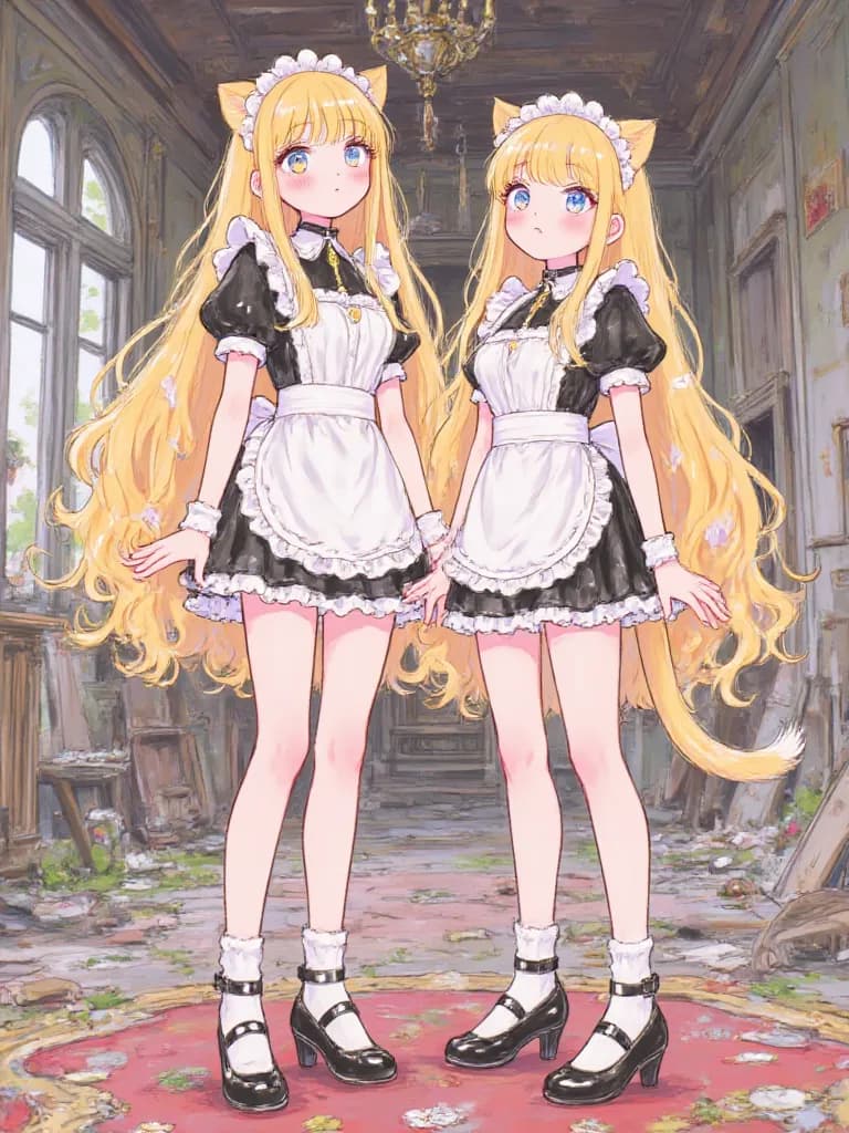 Thumbnail of Lyra and Luna, The Twin Feline Maids