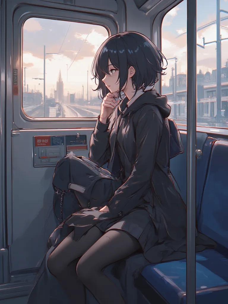 Thumbnail of Mikael Fambleboy by the train window