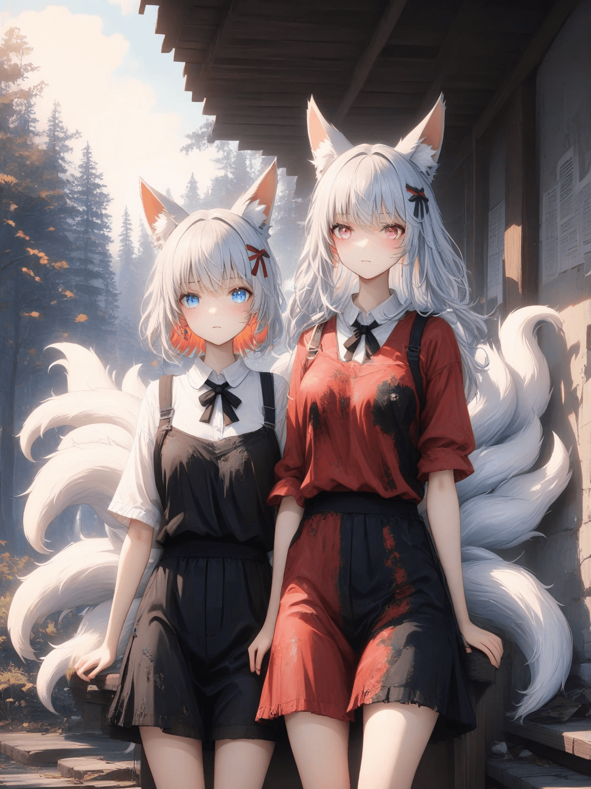 Thumbnail of The Twin Foxes Lily and Sophie 