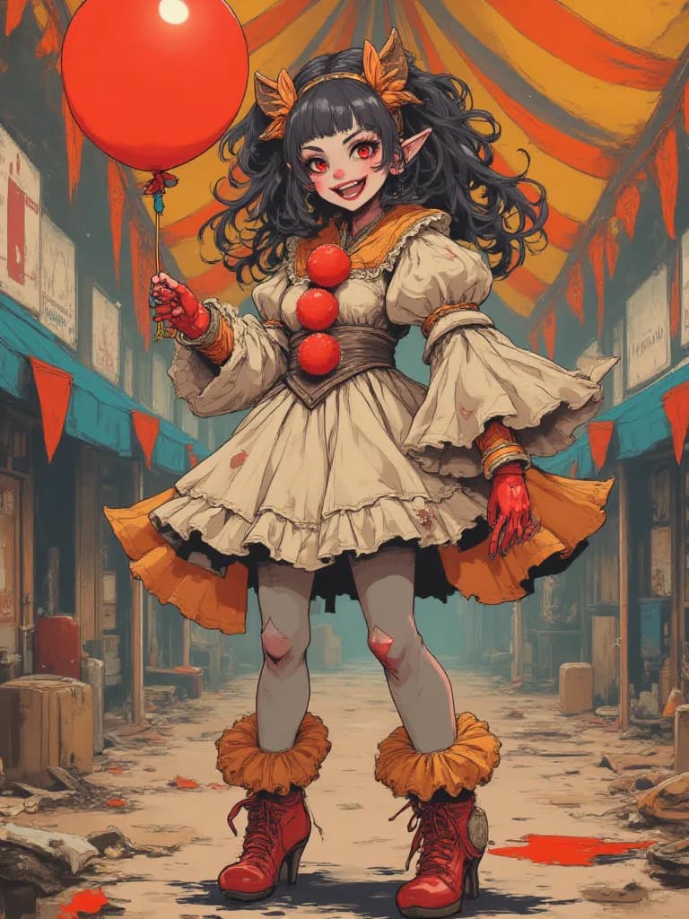 Thumbnail of Jenny the gleeful clown