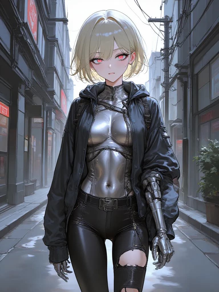 Thumbnail of Aura (broken/damaged android, cyberpunk, dystopia)