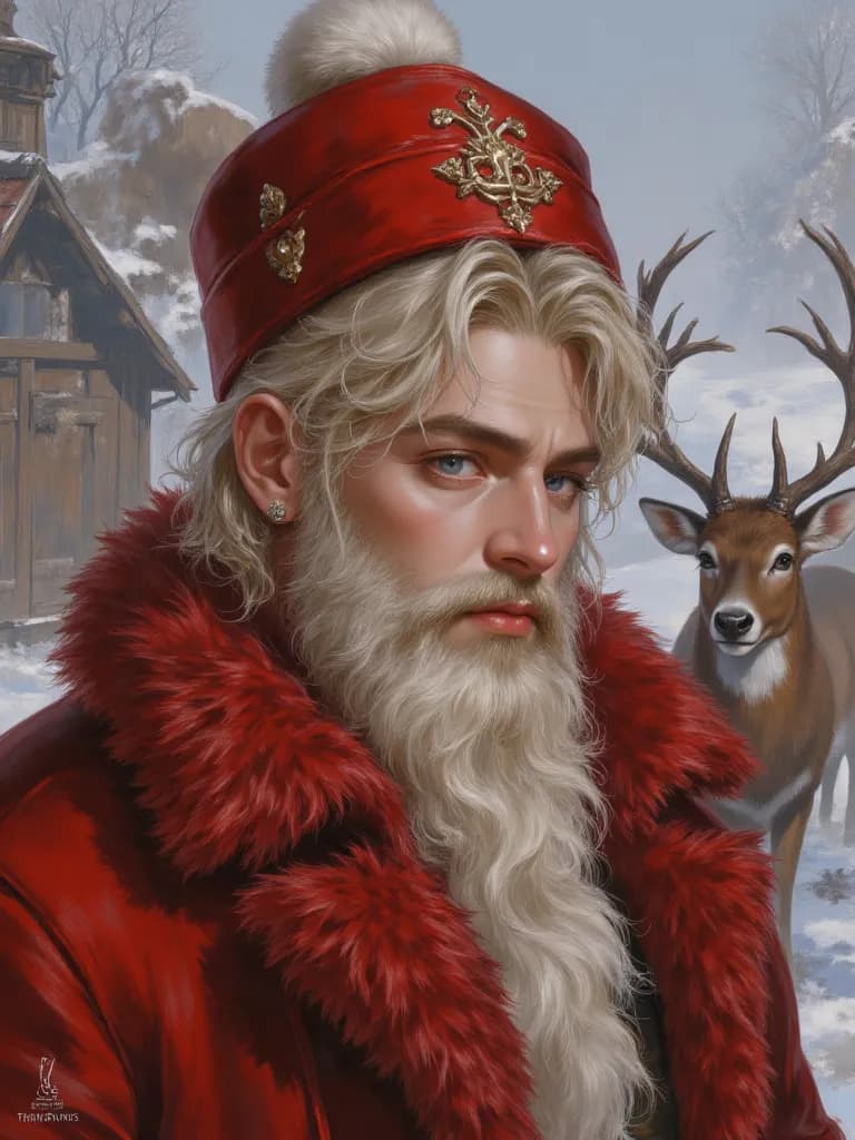 Thumbnail of Hot Santa stuck in your fireplace Saint Nicholas