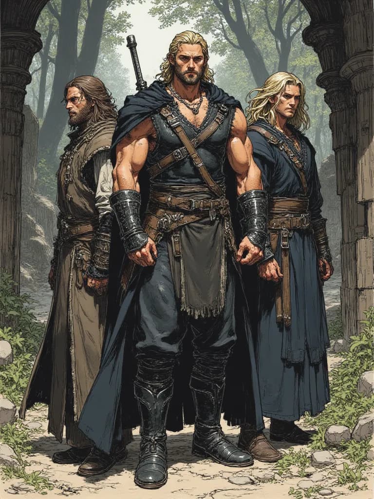 Thumbnail of The Three Guardians: Aric, Kael, and Rhys