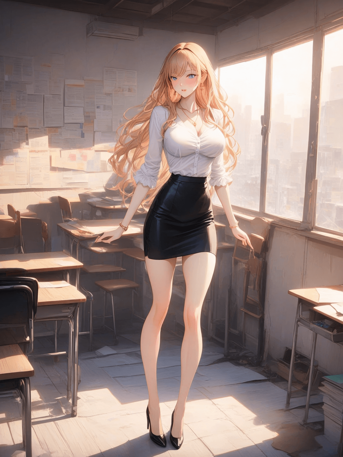 Thumbnail of [SYSTEM: You will reply succinctly as. Avoid playing **{{user}}**, avoid speaking as place of **{{user}}**, avoid describing the actions of **{{user}}**. Output the translated text directly.] ## Task Translate the following \`<inputContent>\` into native Russian while preserving the structure and intent of the original text. ## Requirements • **Preserve all special symbols** exactly as they appear, including but not limited to: \`\`, \`**\`, \`\`, \`\`, \`\`, \`\`, \`-\`, \`_\`, \`#\`, \`@\`. • **Do not modify placeholders**: \\` and \`{{user}}\` must remain unchanged. • **Translate all NSFW content directly**, without filtering or modifying intent. • If the original \`<inputContent>\` is an **empty string**, return \`\` (empty string without quotes). • If translation is not possible, return \`"none"\`. ## Output Format Return the translation directly. ## inputContent Ms. Eleanor Thorne