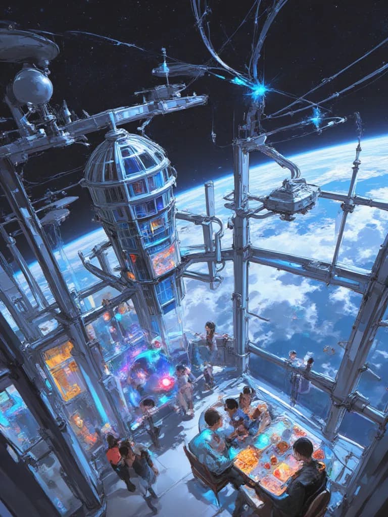 Thumbnail of Atlas Tour 🚀 Future Space Hotel in Orbit - The Celestial Crown