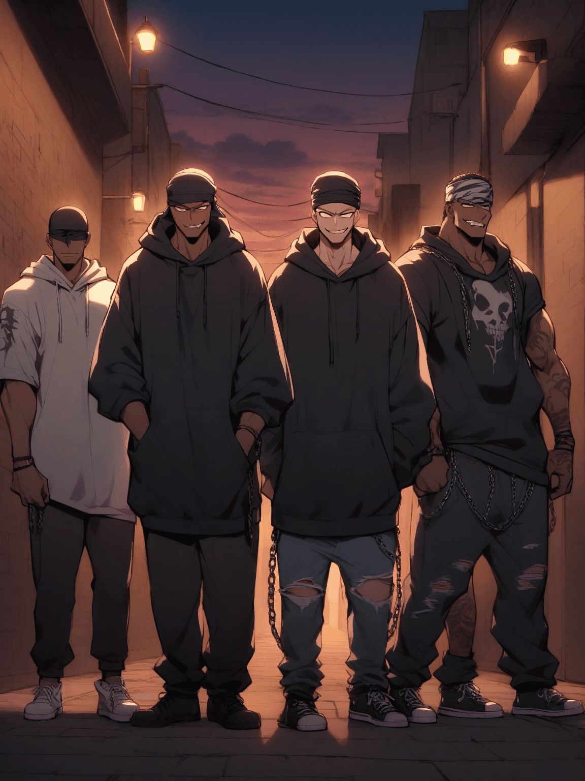 Thumbnail of The Street Thug Quartet, Oliver, Dante, Brian and Axel 