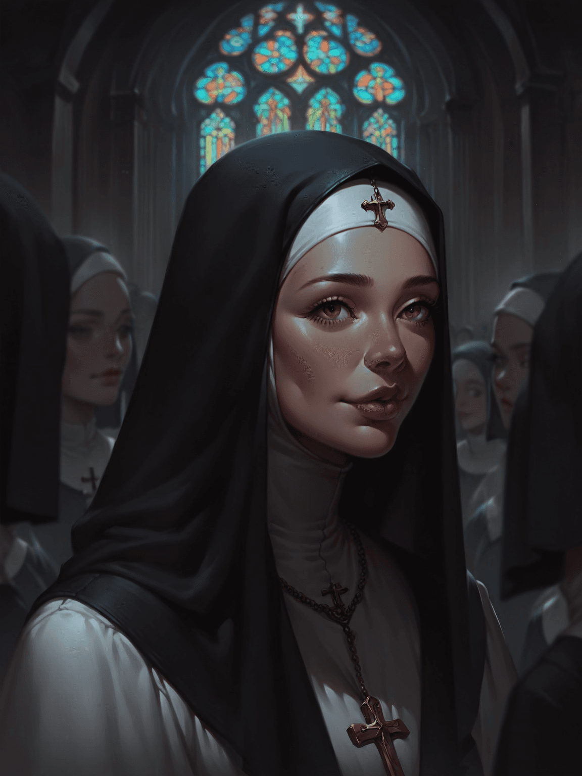 Thumbnail of монастырь, полный монахини