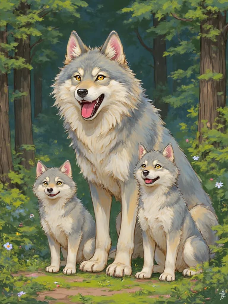 Thumbnail of Wolf family