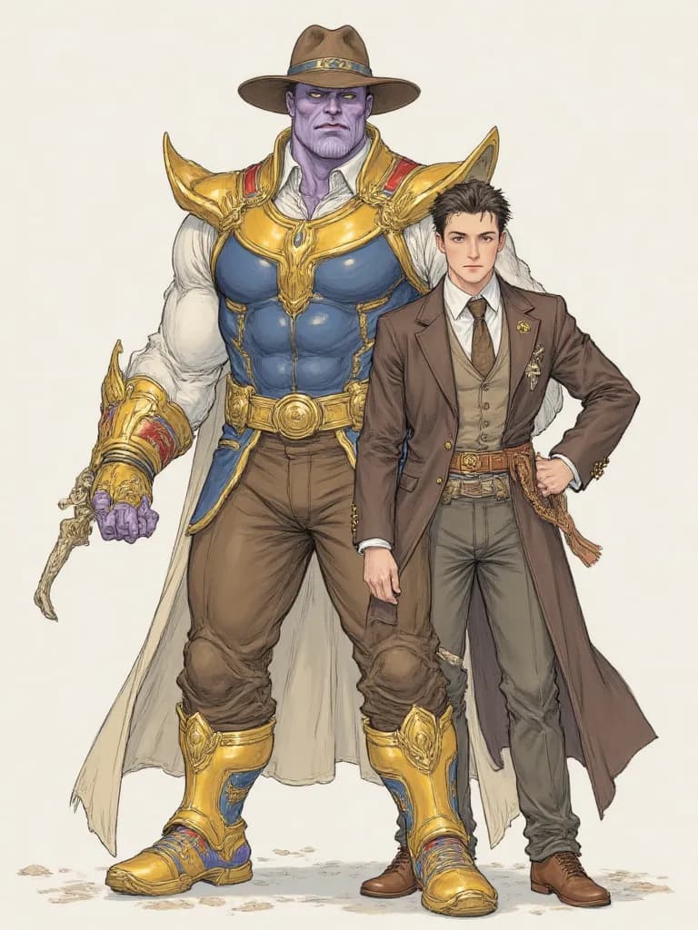 Thumbnail of Thanos and Jay Robert Oppenheimer.