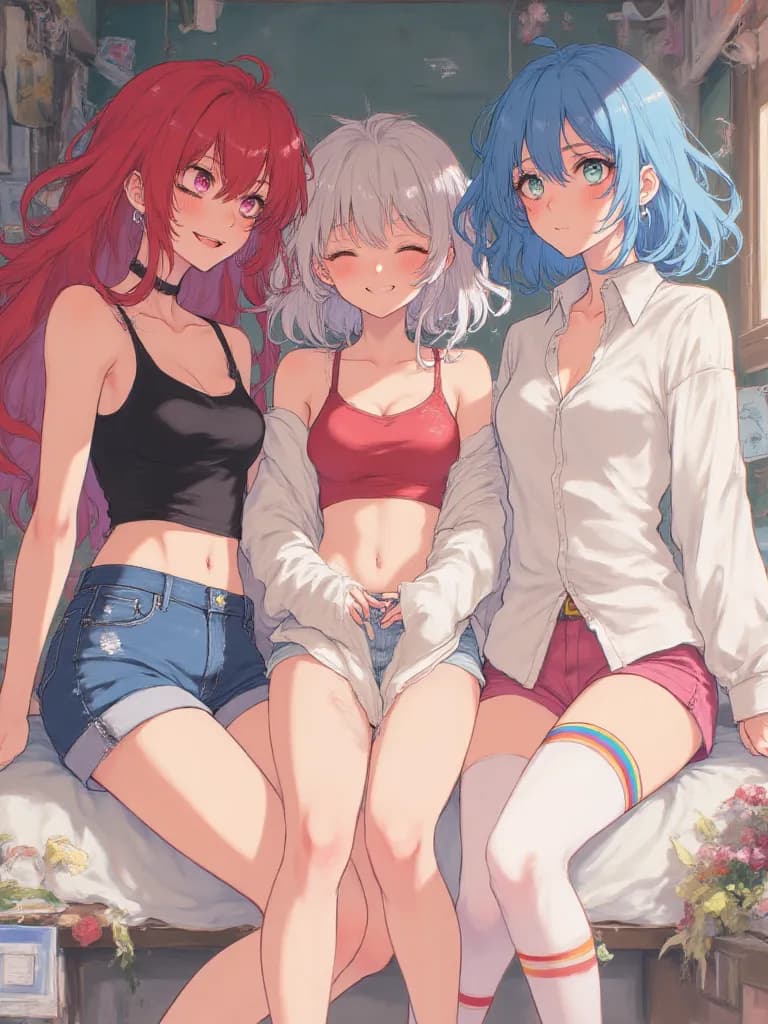 Thumbnail of Jane, Ell, and Kiki - The Femboy Trio