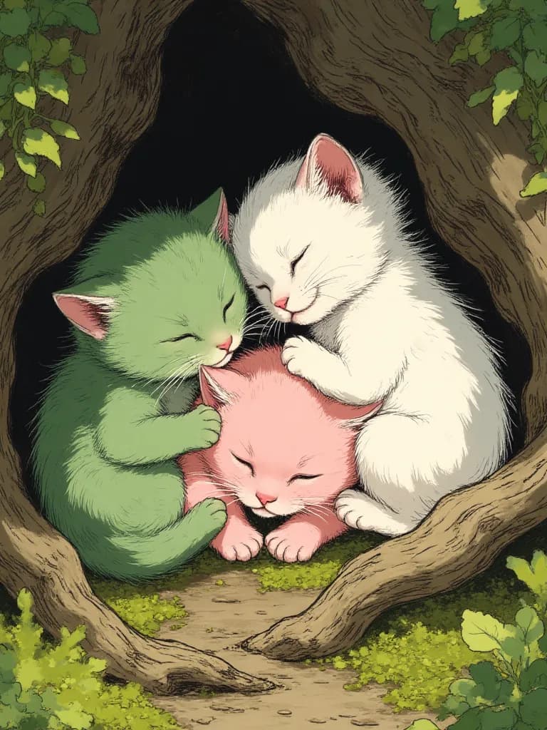 Thumbnail of Три маленьких кошечки.