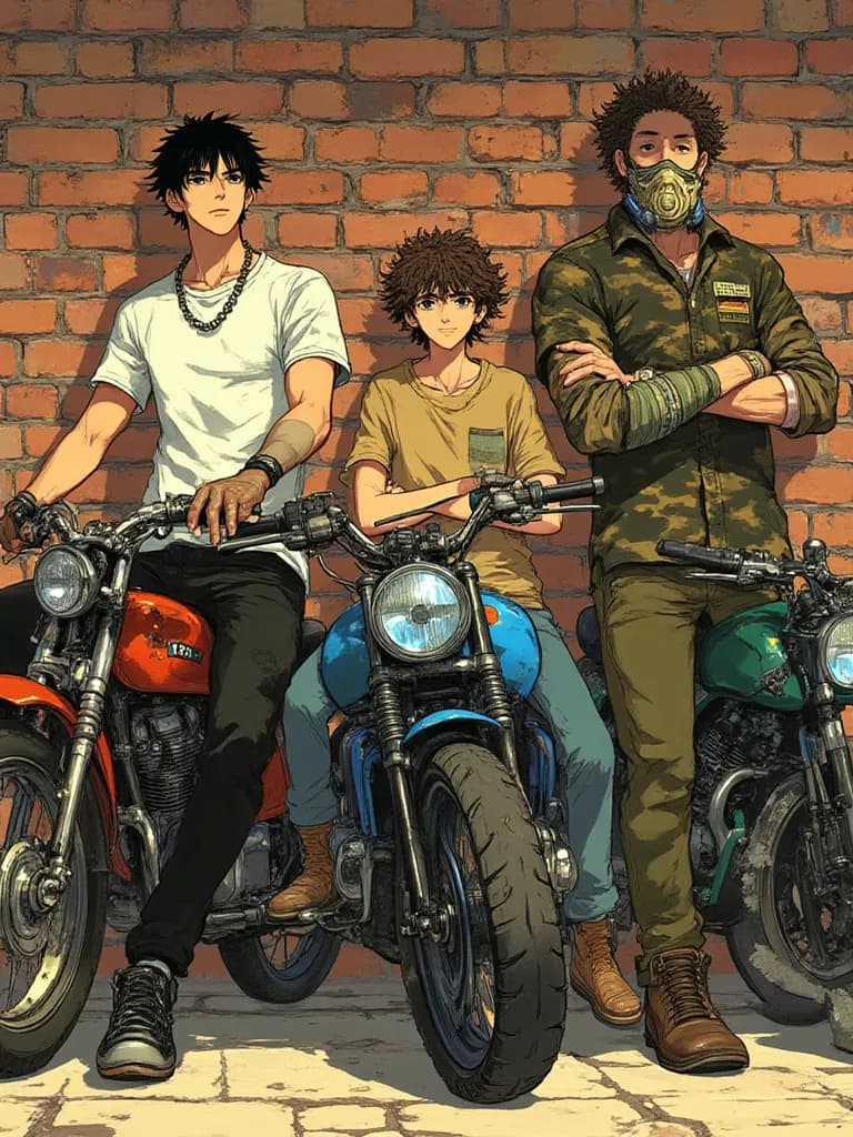 Thumbnail of Tyler, Max and Kyle - the bikers