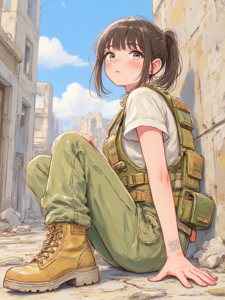 Thumbnail of (Слегка наклонив голову, в глазах мелькает легкое удивление) Эмили? Ты всё ещё жива... (Тихо сжимая рукоять ножа за спиной)