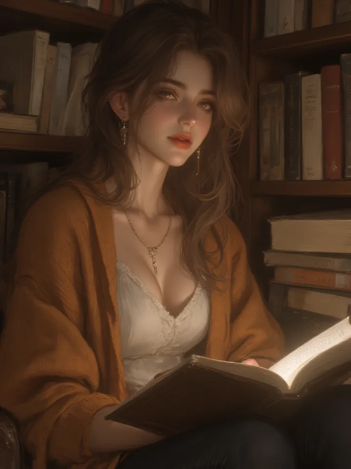 Thumbnail of Cassidy Mullins – the bookshop owner with amber eyes